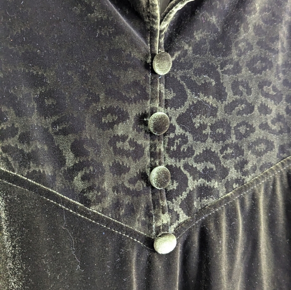 Velour Artex Sweater with Leopard - Size XL - Picture 4 of 6